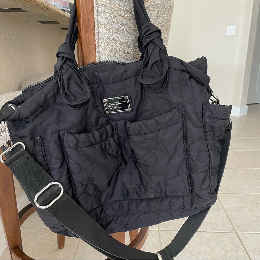 Marc by Marc Jacobs Black Quilted Baby Bag